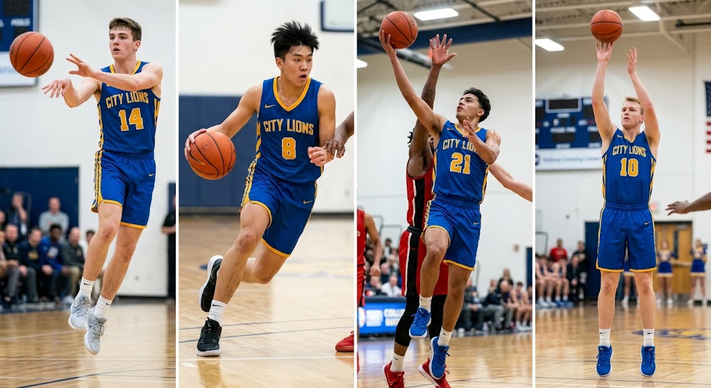 Players in action